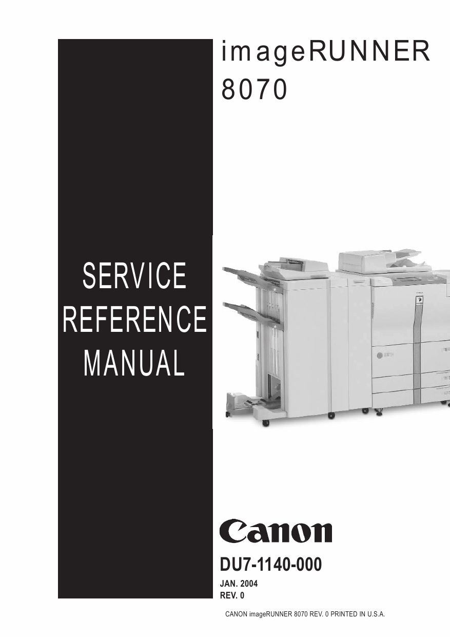Canon imageRUNNER iR-8070 Parts and Service Manual-1